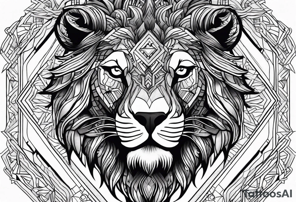 a beast or a god tattoo idea