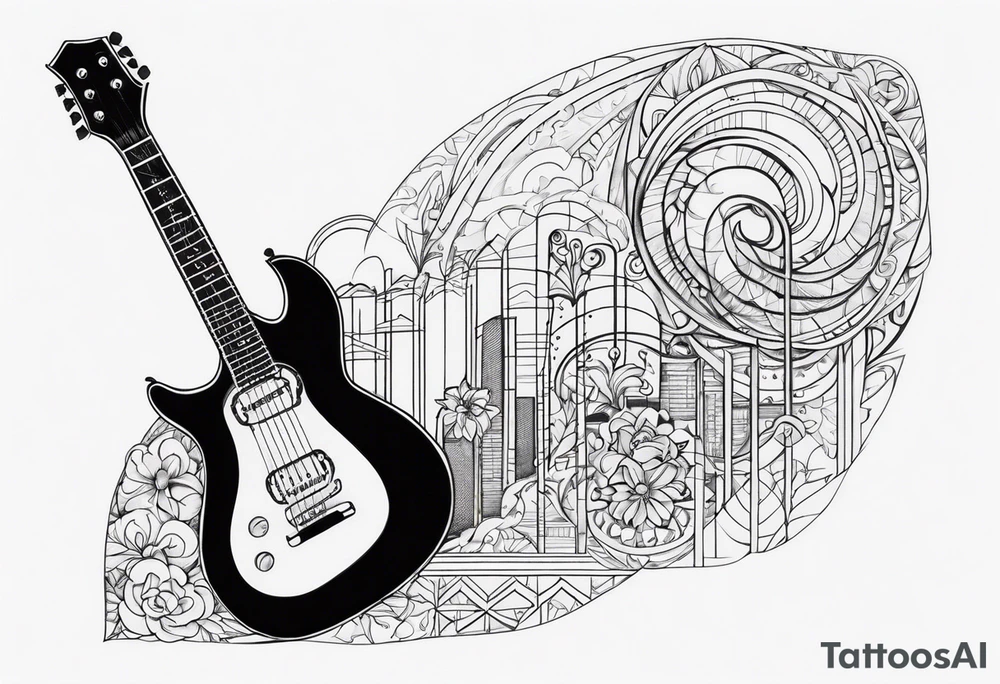 guitar tattoo idea