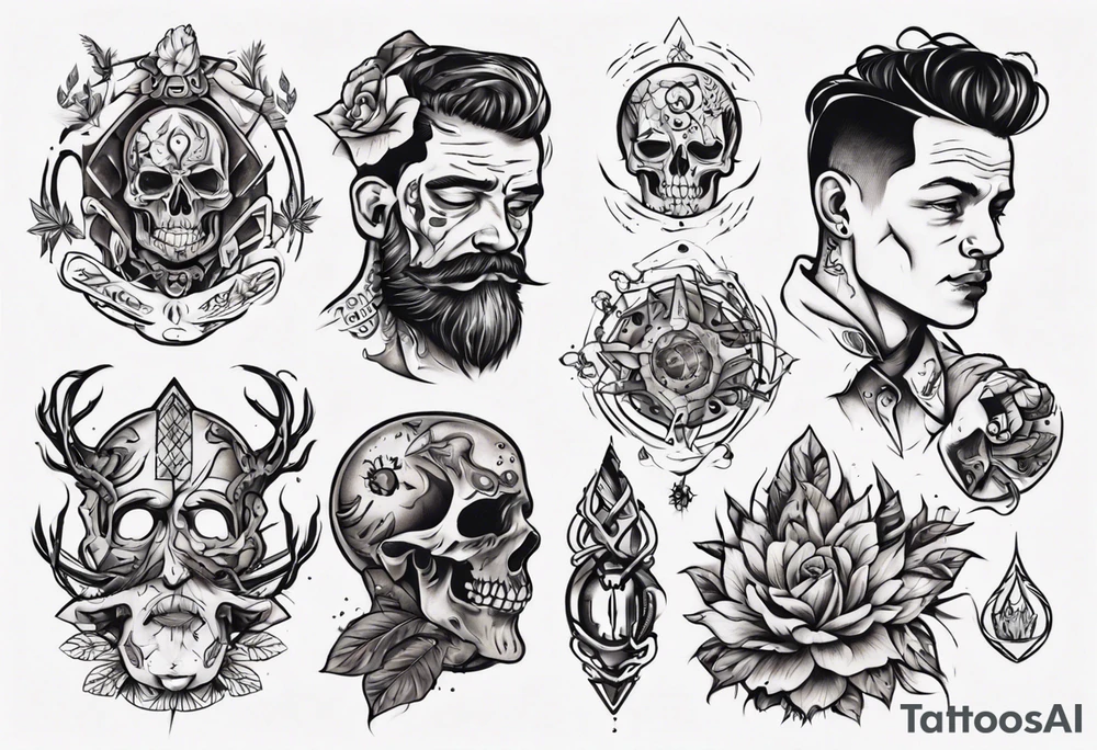 man getting a tattoo close up tattoo idea