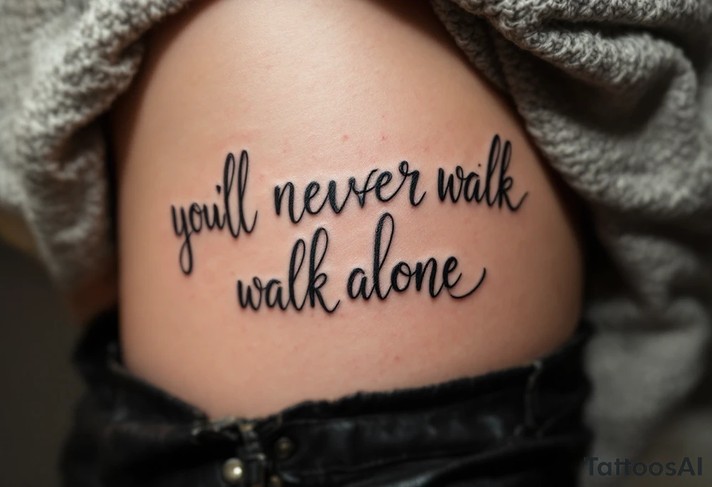 you’ll never walk alone tattoo idea