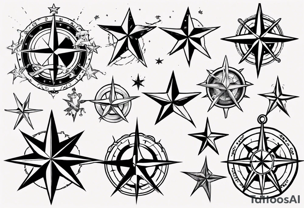 nautical star tattoo idea