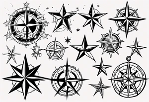 nautical star tattoo idea