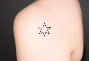Create a star tattoo design. tattoo idea