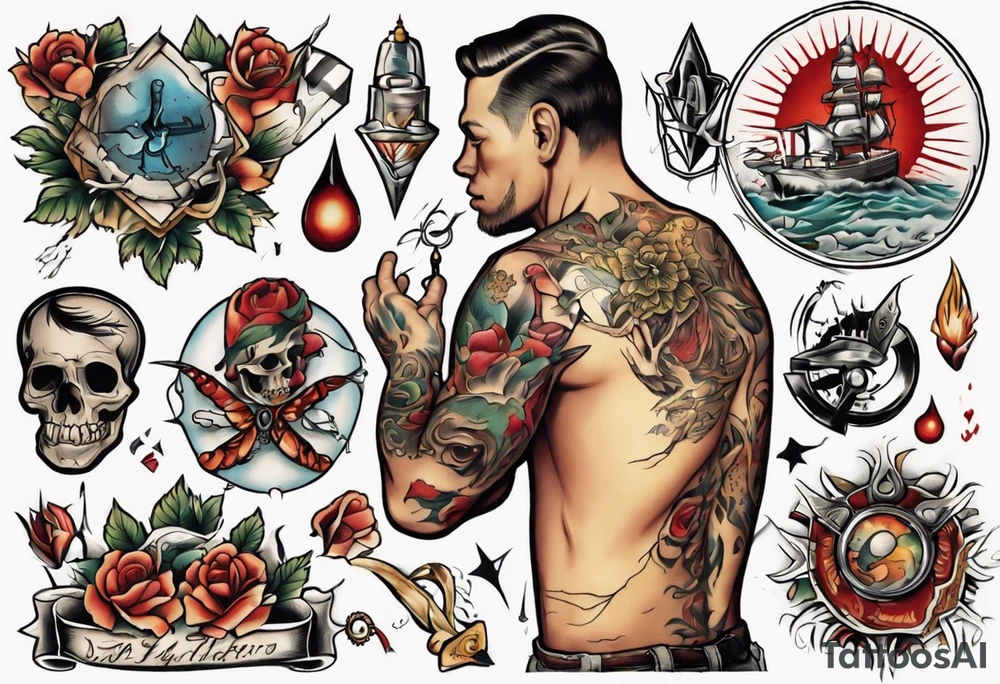 man getting a tattoo close up tattoo idea