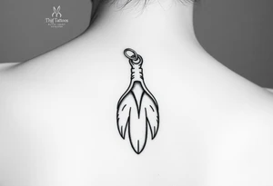 rabbits foot keychain tattoo idea
