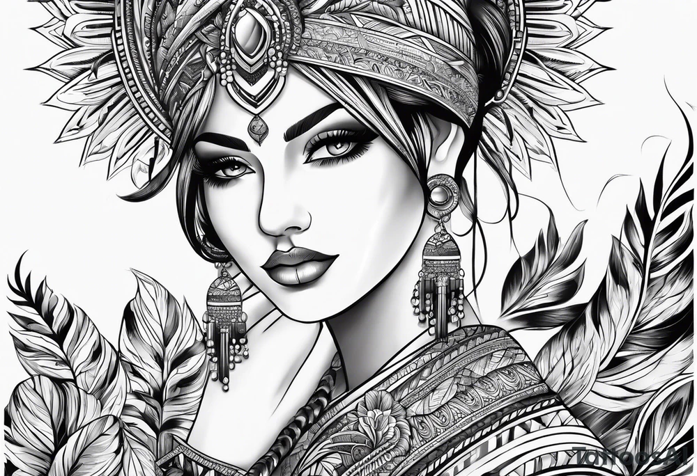 cross fine line tattoo idea