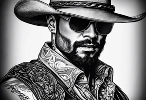 Man with no name tattoo idea