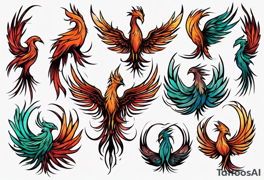 Phoenix tattoo idea