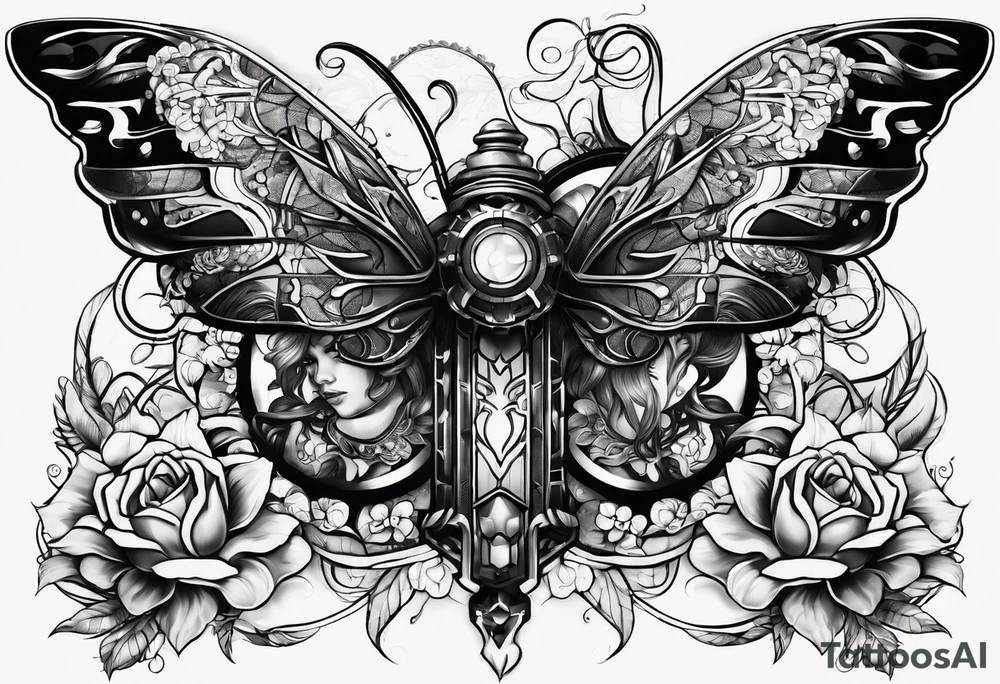 Bio mechanical tattoo idea