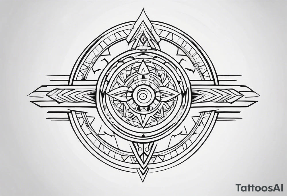 Tribal Memorial Native tattoo idea