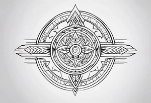 Tribal Memorial Native tattoo idea