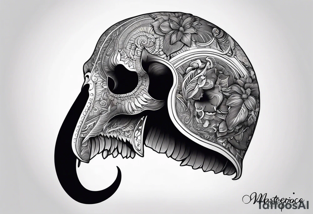 Mastodon skull. tattoo idea