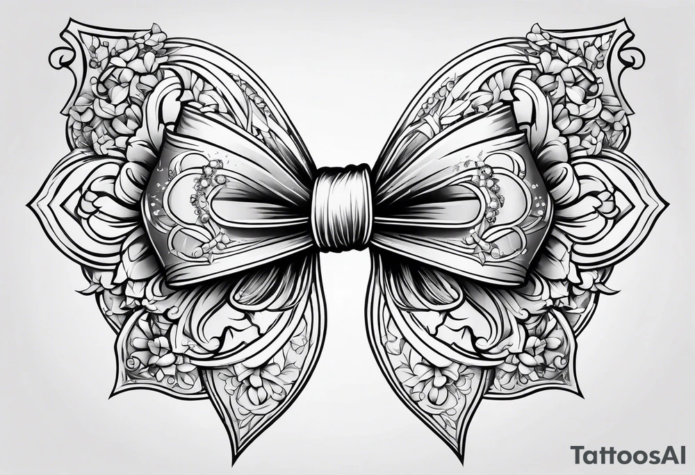 Princess bows tattoo idea