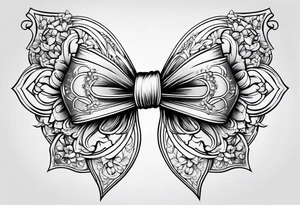 Princess bows tattoo idea