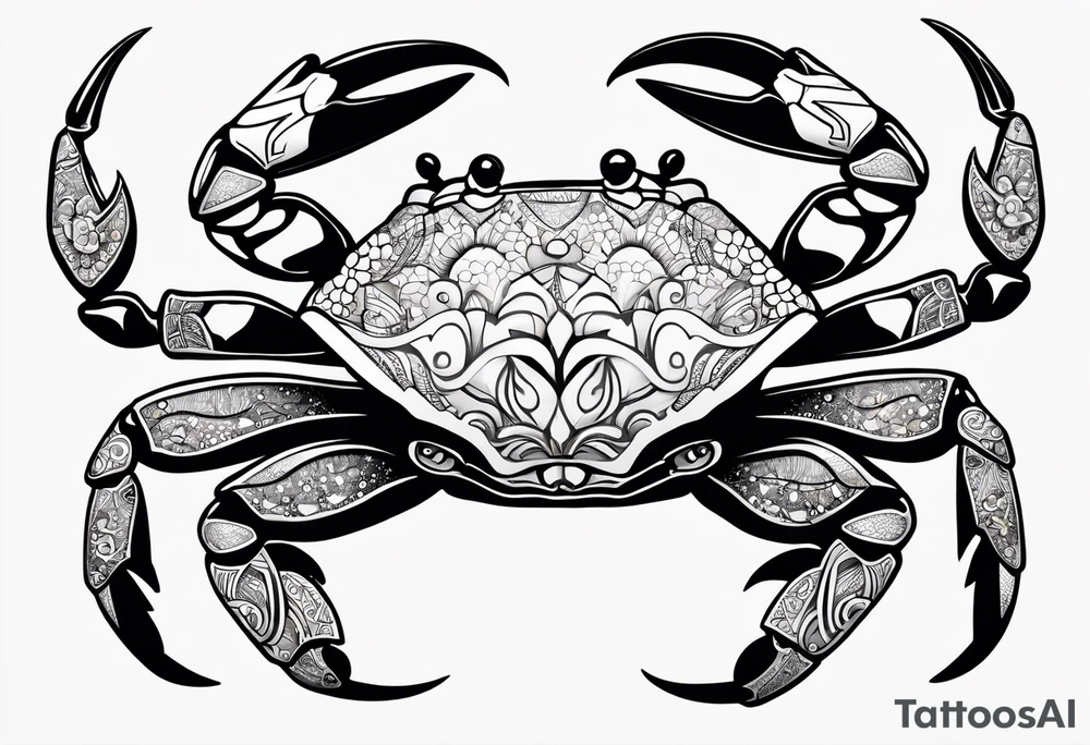 Crabs
en negro con numero 69 tattoo idea