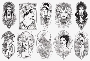 Beautiful Ukrainian Woman tattoo idea