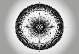 A certain kind of darkness is needed to see the stars, text, circle tattoo idea