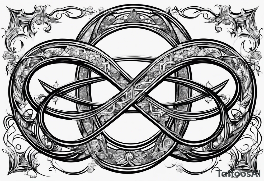 Infinity sign for spouses tattoo idea