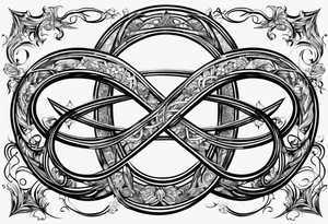 Infinity sign for spouses tattoo idea
