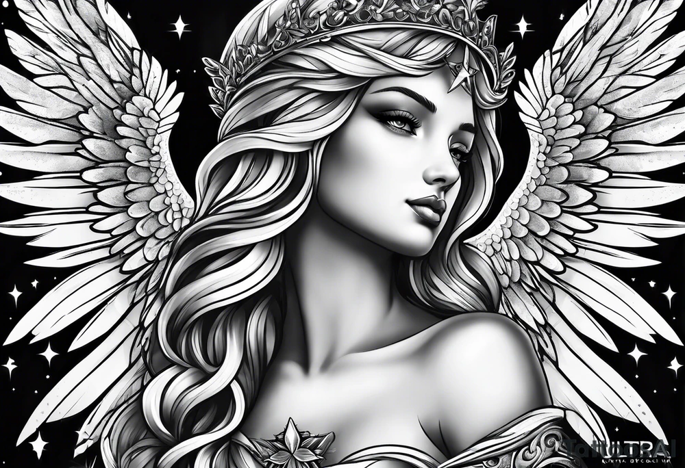 angel tattoo idea