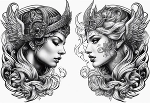 Heaven and Hell tattoo idea