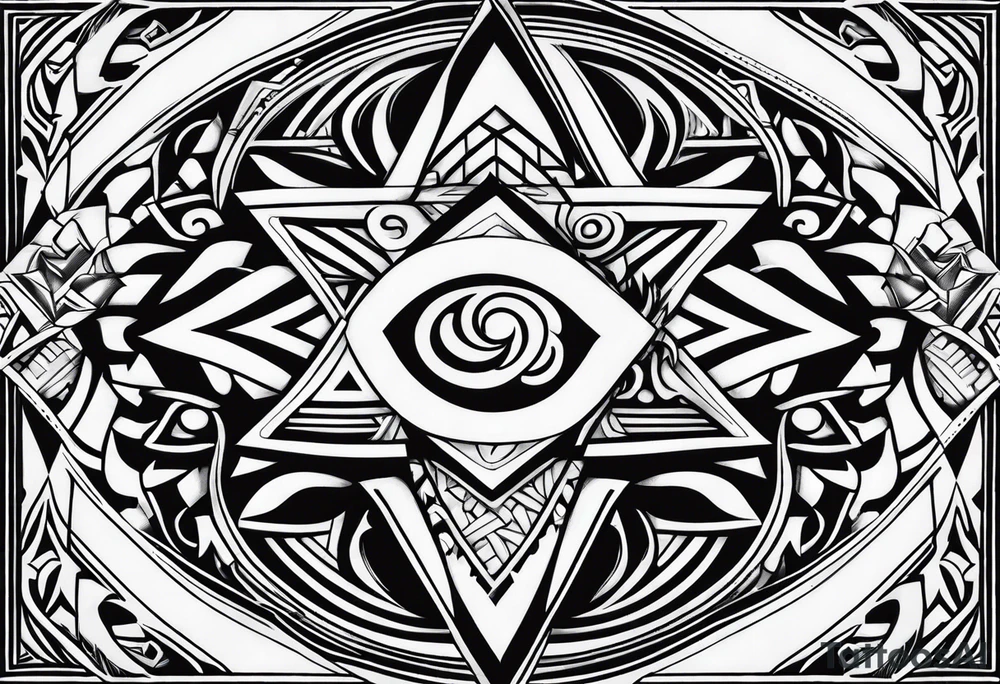 Jewish Polynesian tattoo idea