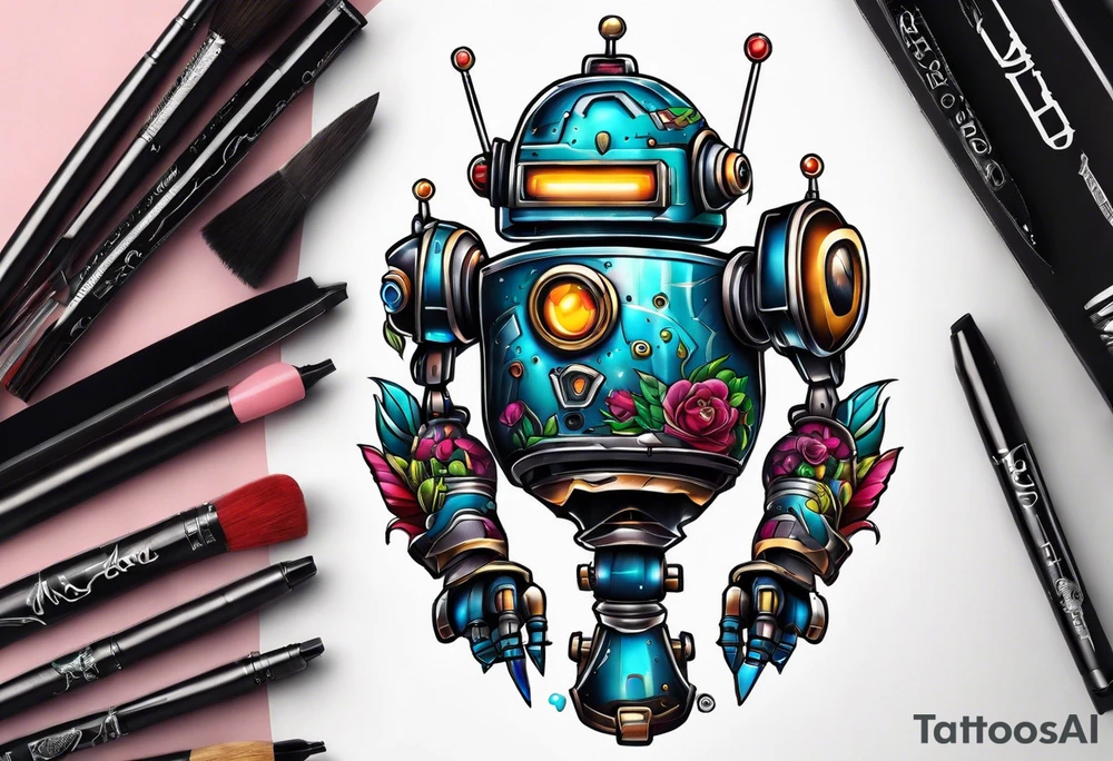Robot tattoo idea