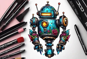 Robot tattoo idea