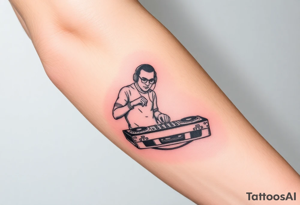 Music dj tattoo idea