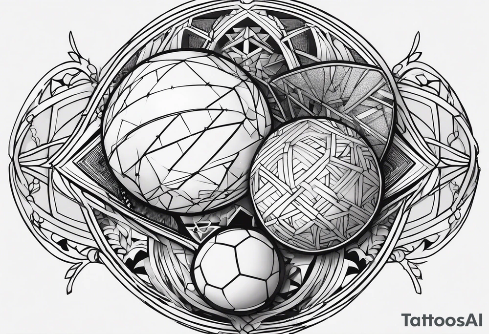 Tsubasa and ball tattoo idea