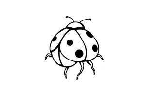 Cute ladybug tattoo idea