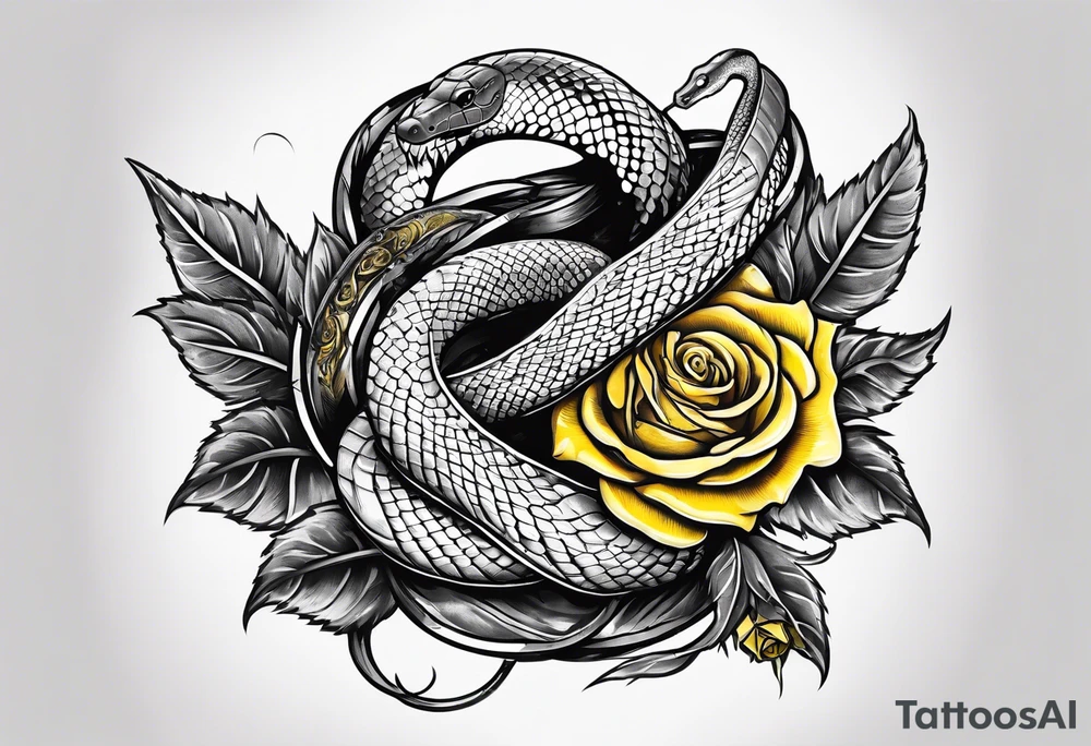 snake wrapped around a sword with a yellow rose tattoo idea snake wrapped around a sword with a yellow rose tattoo idea