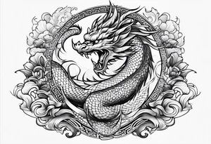 Dragão oriental tattoo idea
