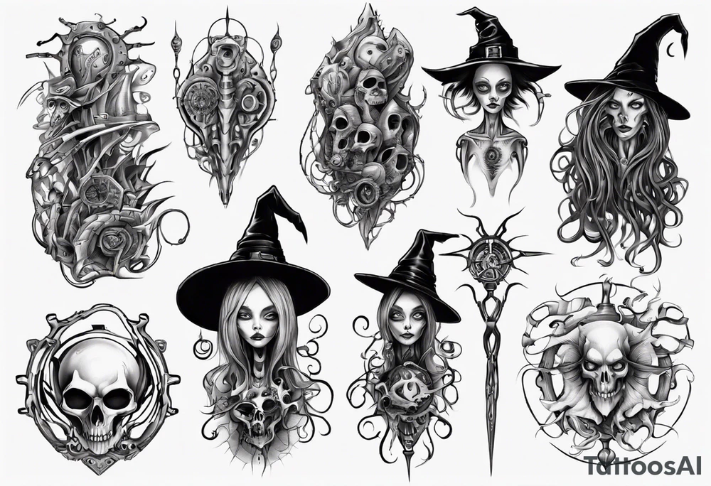 witch tattoo idea