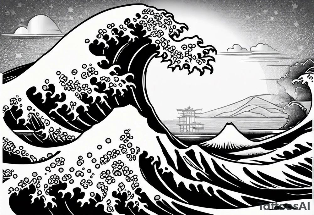 waves tattoo idea