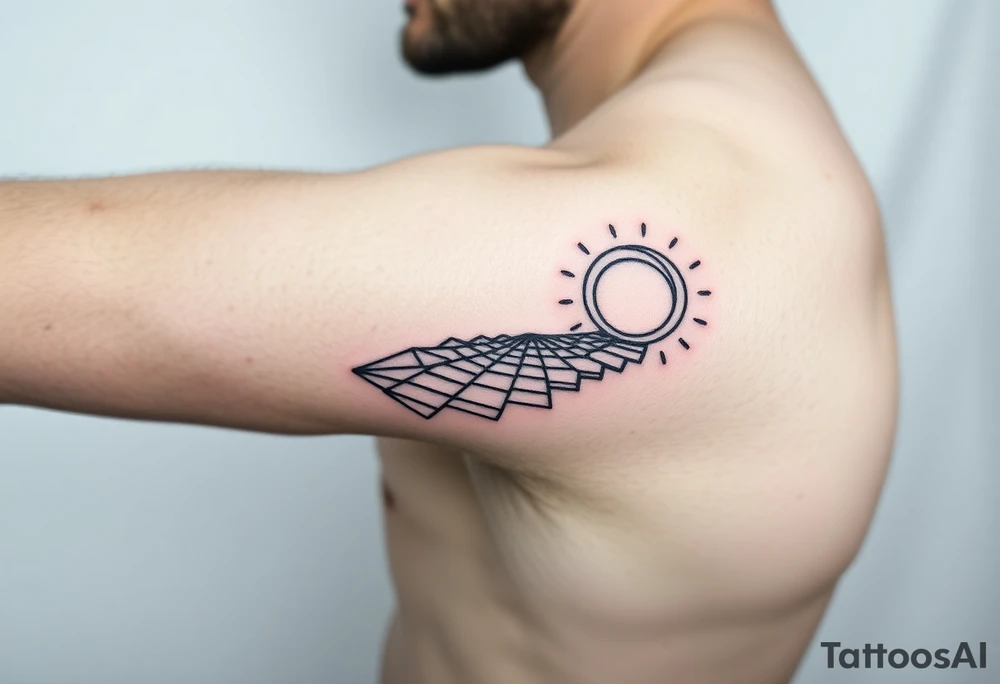 Simple.
Armband around the right arm.
Path exploring the universe. tattoo idea