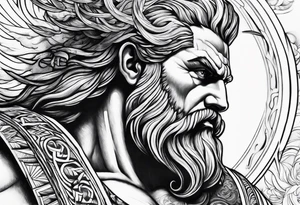 Zeus thunder tattoo idea
