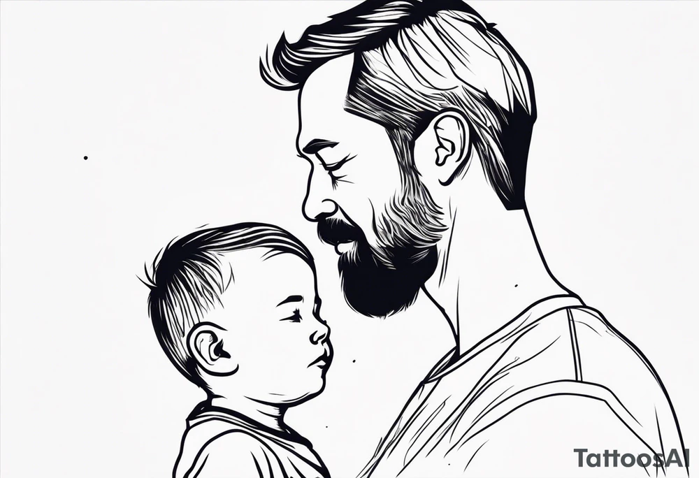 Father and son tattoo idea