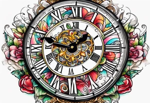 Wonderland clock tattoo idea