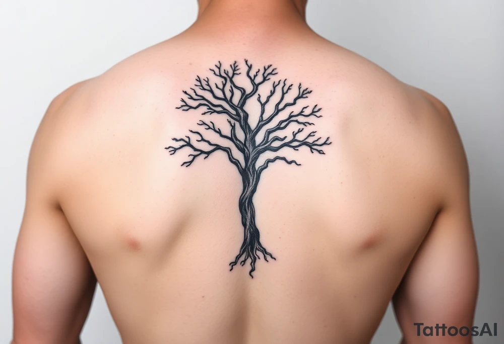 Tree on my back tattoo idea