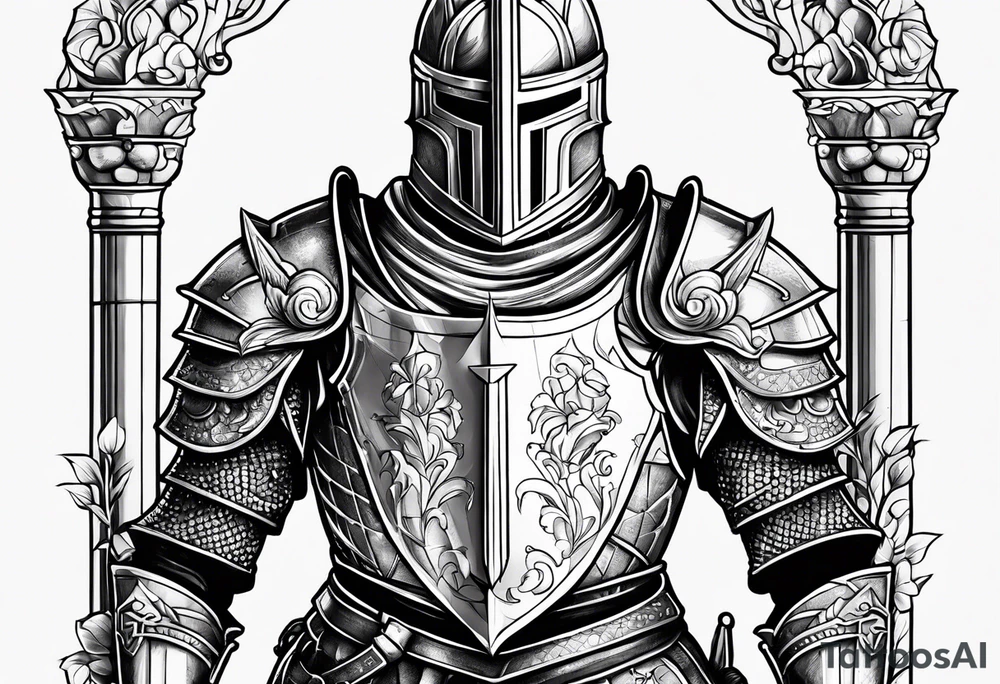 Knight in shining armor tattoo idea