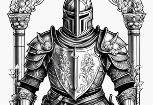 Knight in shining armor tattoo idea