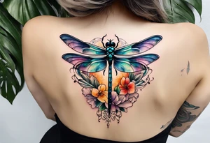 dragonfly hip tattoo idea