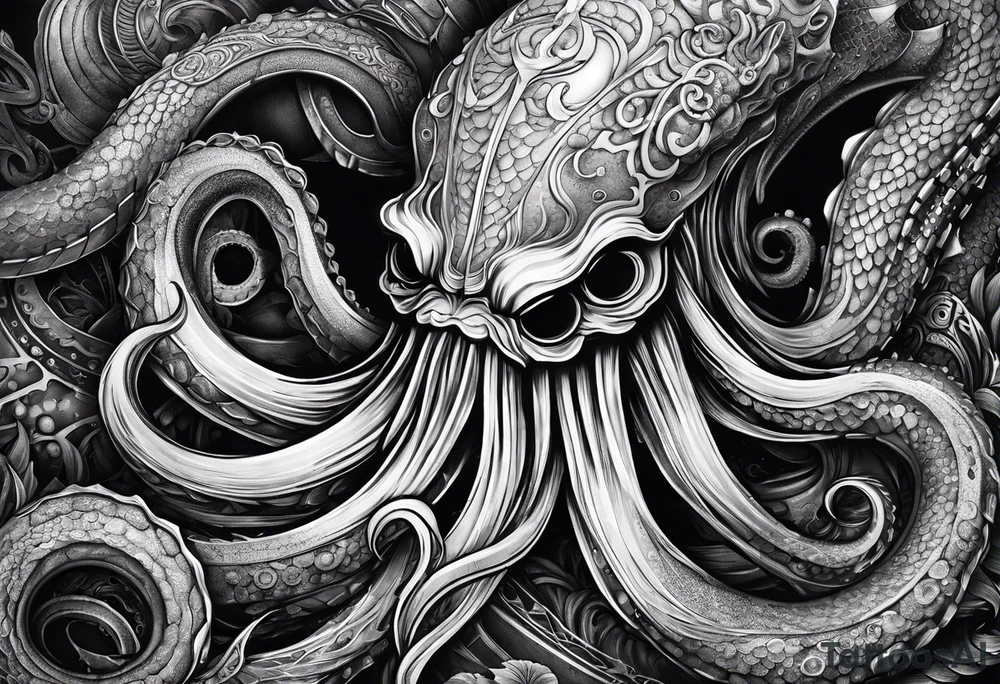 Kraken, up close, tattoo idea