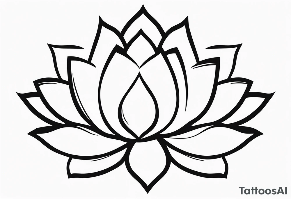 gemstone lotus flower tattoo idea
