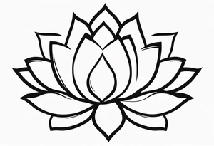 gemstone lotus flower tattoo idea