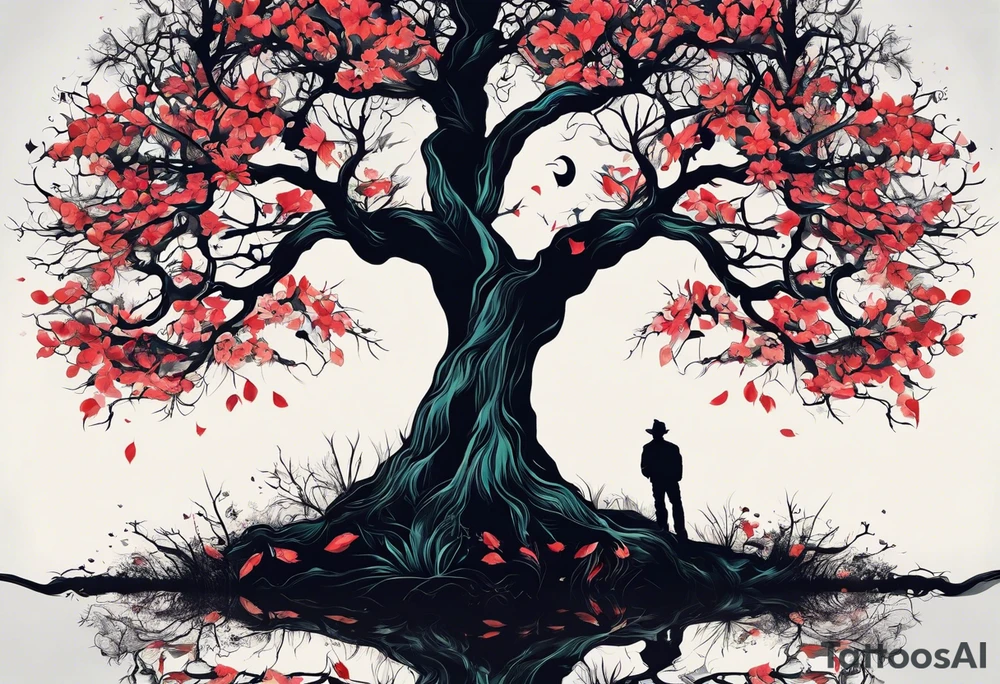 If you feel like you are losing everything, remember tress lose their leaves every year, yet they still stand tall and wait for better days to come. tattoo idea