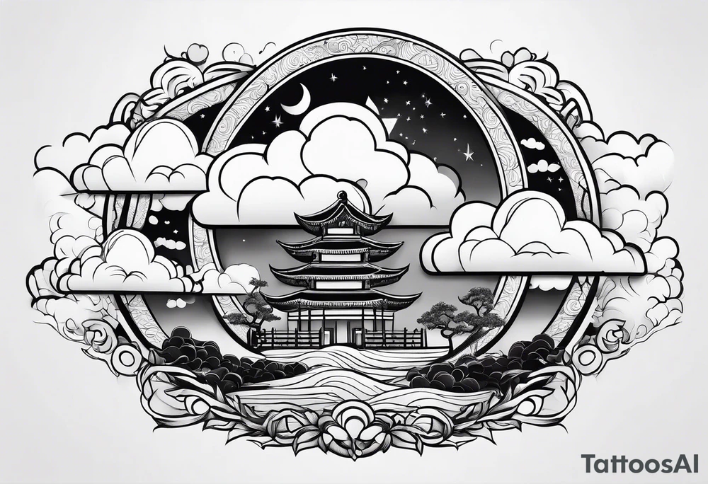 clouds tattoo idea