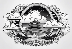 clouds tattoo idea