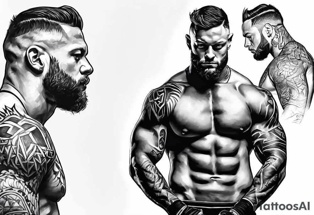 Coup de grâce finn balor wrestler tattoo idea